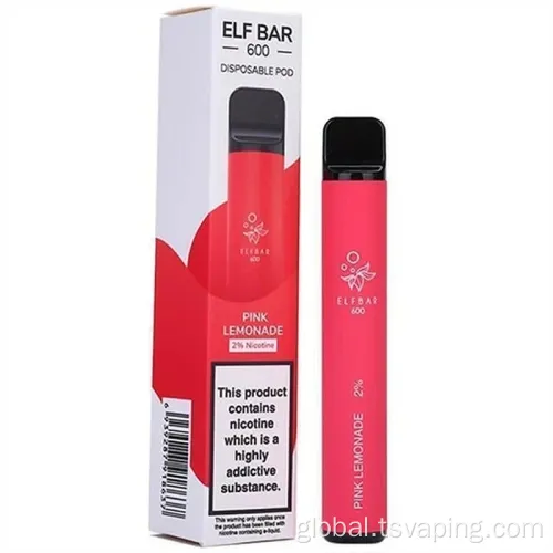 Puff Bar Disposable Pod  Elf Bar 600 Peach Ice Disposable Vape Factory